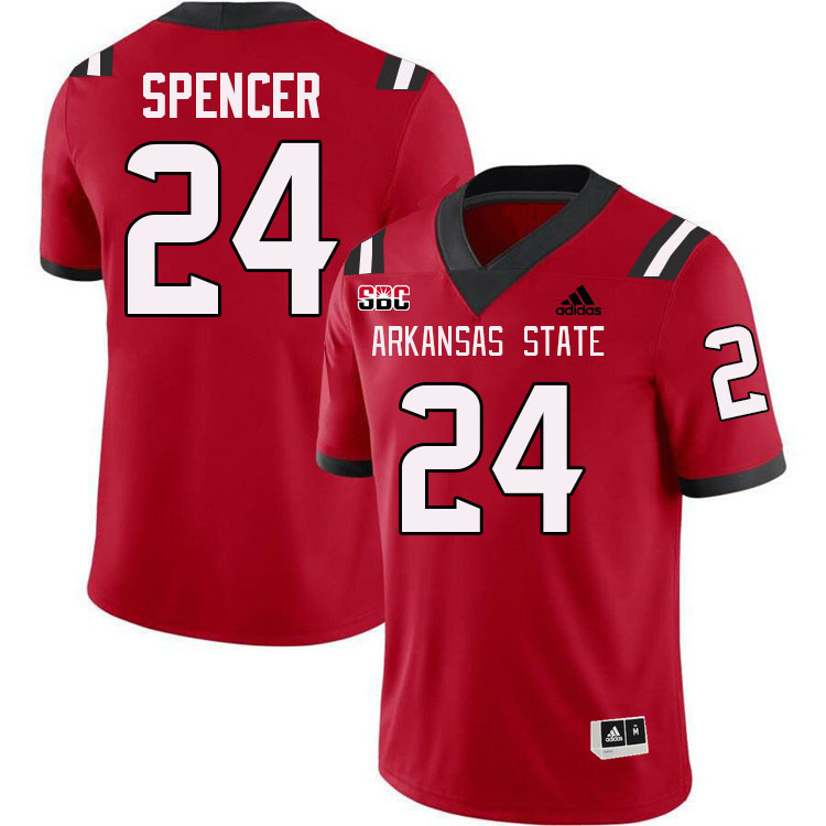 Devin Spencer Arkansas State Jersey,Arkansas State Red Wolves Football Uniforms,Jersey-Red